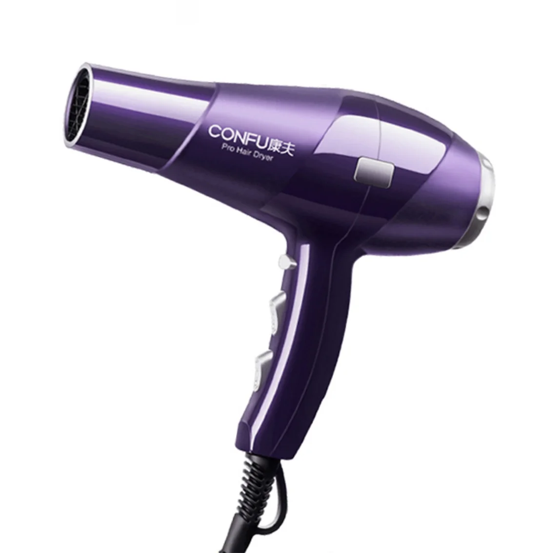 Hair Dryer, and Cool Power 3 Hair Dryer, Dryers Function 2 air Shinier hot Heat Button, Settings, for Speed Concentrator cold CONFU Nozzle(Red) Results, and Ionic Shot Women, 2300W for High