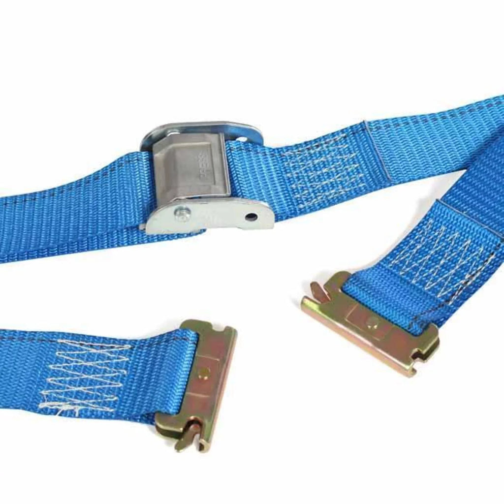 "TEN 2"" E Cam 20' Durable Polyester by Loads, Heavy Straps, Cam Cargo ETrack Blue DC Track Motorcycles, Cargo Trailer Buckle x Spring Fittings, Down Duty Tie-Downs, TieDowns, Strap Mall" Tie