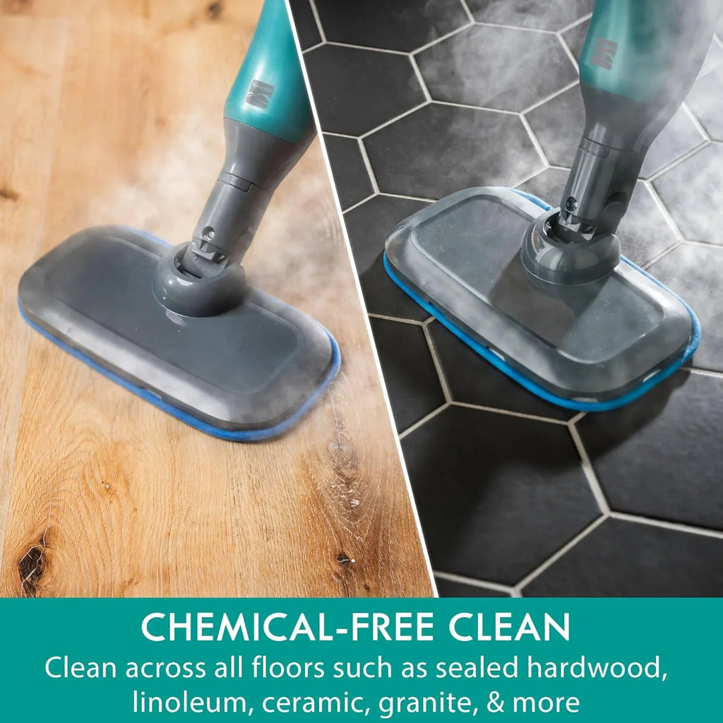 with 2pcs Modes and Mop Cleaner 2-in-1 SM2050 Hard Washable 2 Pads Steam Rugs Upholstery, Green Floor for Kenmore & Carpets,