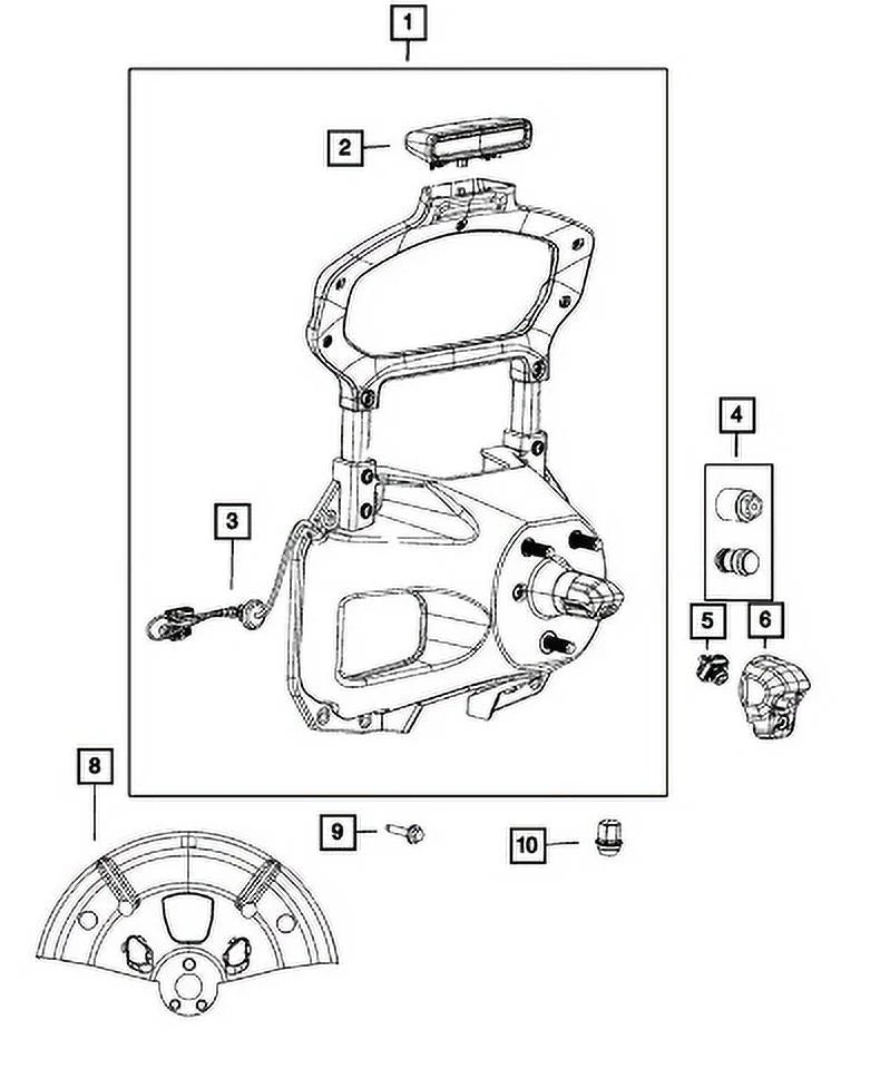 2018-2024 68452959AC Genuine OE Mopar New Rear Camera View