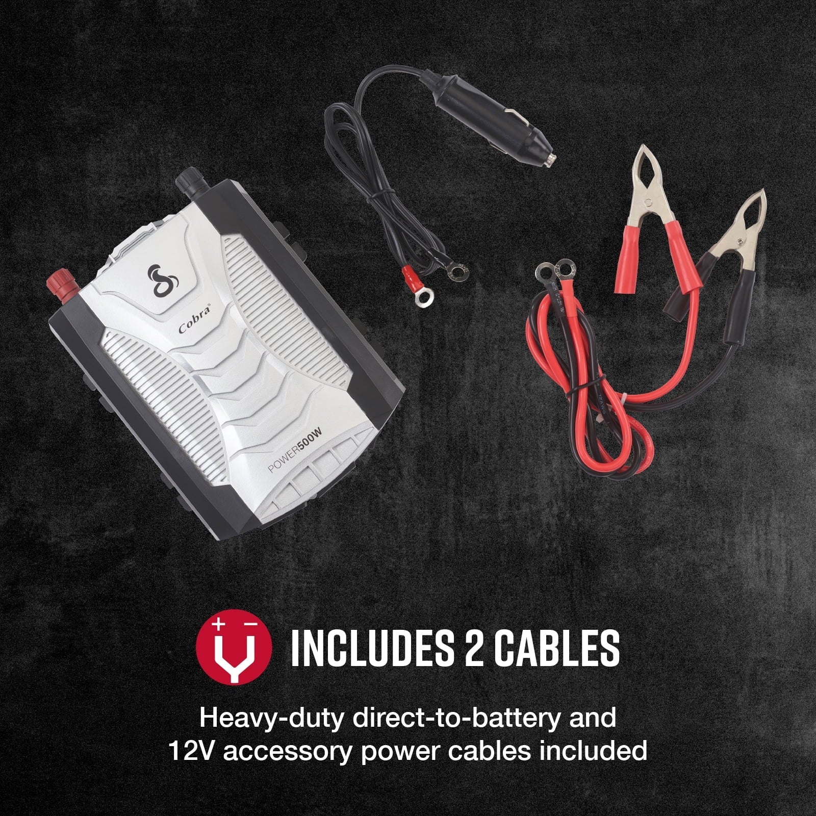 Charge | 500W Power 500-Watt Fast Power Inverter POWER 500W) (CPI Cobra with USB