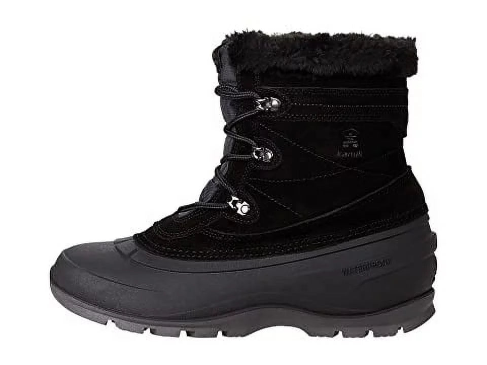 Women's The Boot Kamik 5 BLACK WK2175-BLK - Snovalley Black Winter