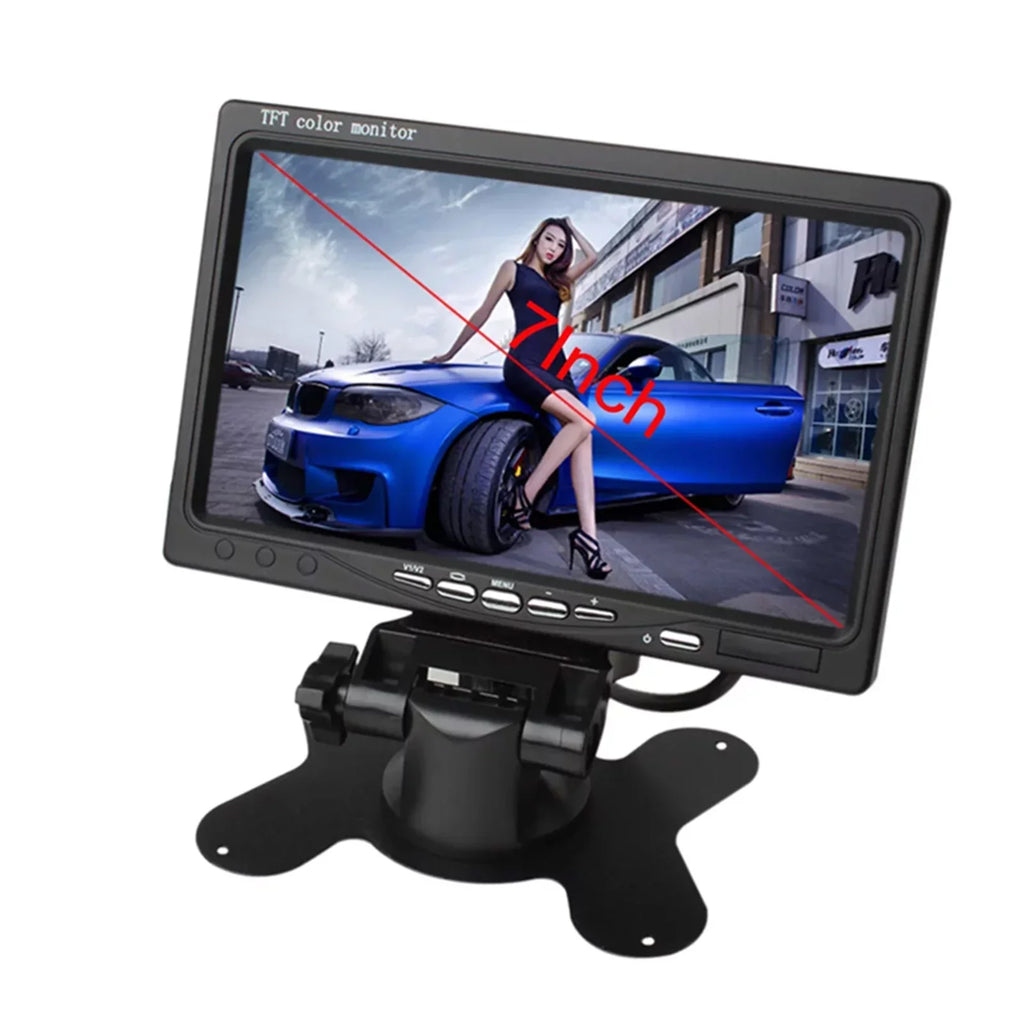 Rear For Built-in Backup TFT Monitor Car AV Monitor Speaker HD Trailer HD View Camera Inch RV Display Display Input Screen Screen 7 Trucks Reverse Bus 1024x600
