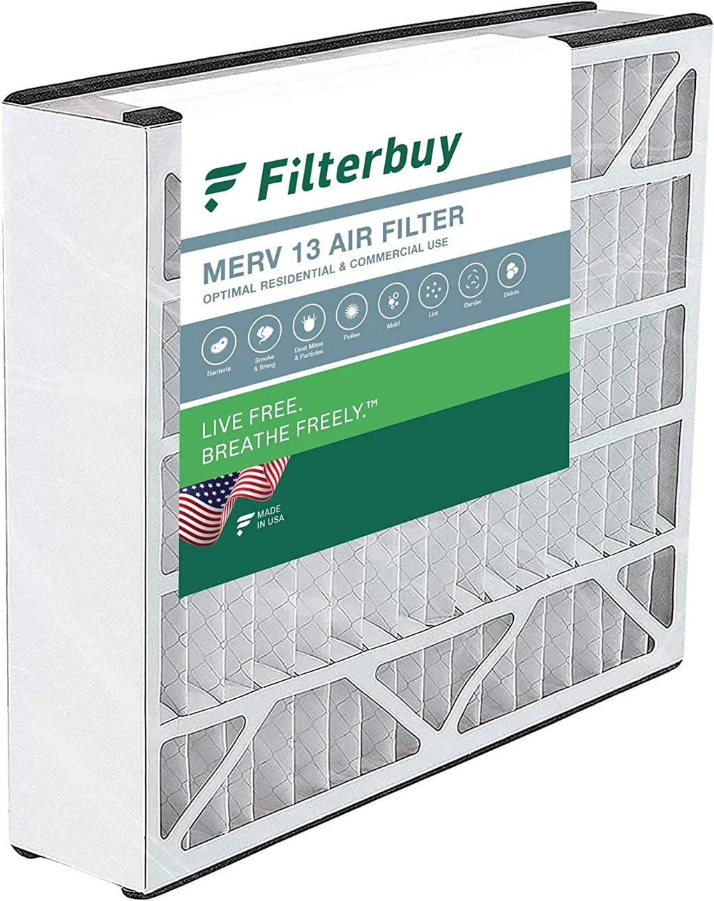AC 13 Furnace Air MERV (1-Pack) HVAC 16x25x5 Filters Pleated Trion Bear Filterbuy 255649-105 for Air