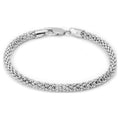Pori Chain Sterling Jewelers Popcorn 7.5" Italian Silver Bracelet, Women's