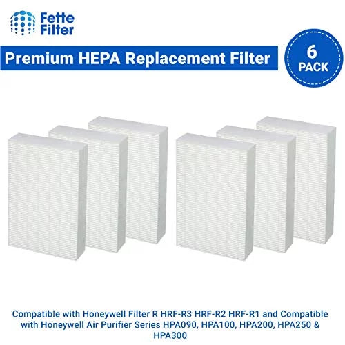 Filter of HRF-R1 6) HRF-R2 Honeywell Filter R HRF-R3 Replacement with (Pack True HEPA Pack Compatible