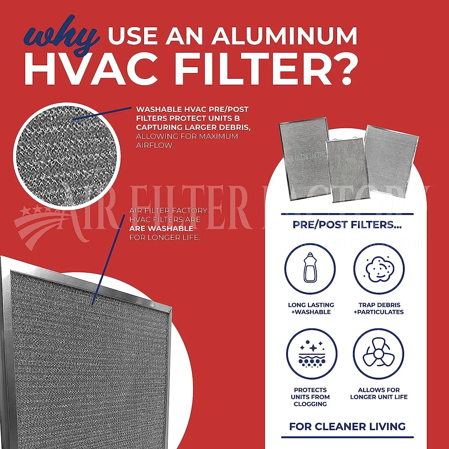 Nordyne Pre-Filters 2 For Replacement 917763 HVAC Screen Aluminum Furnace Pack