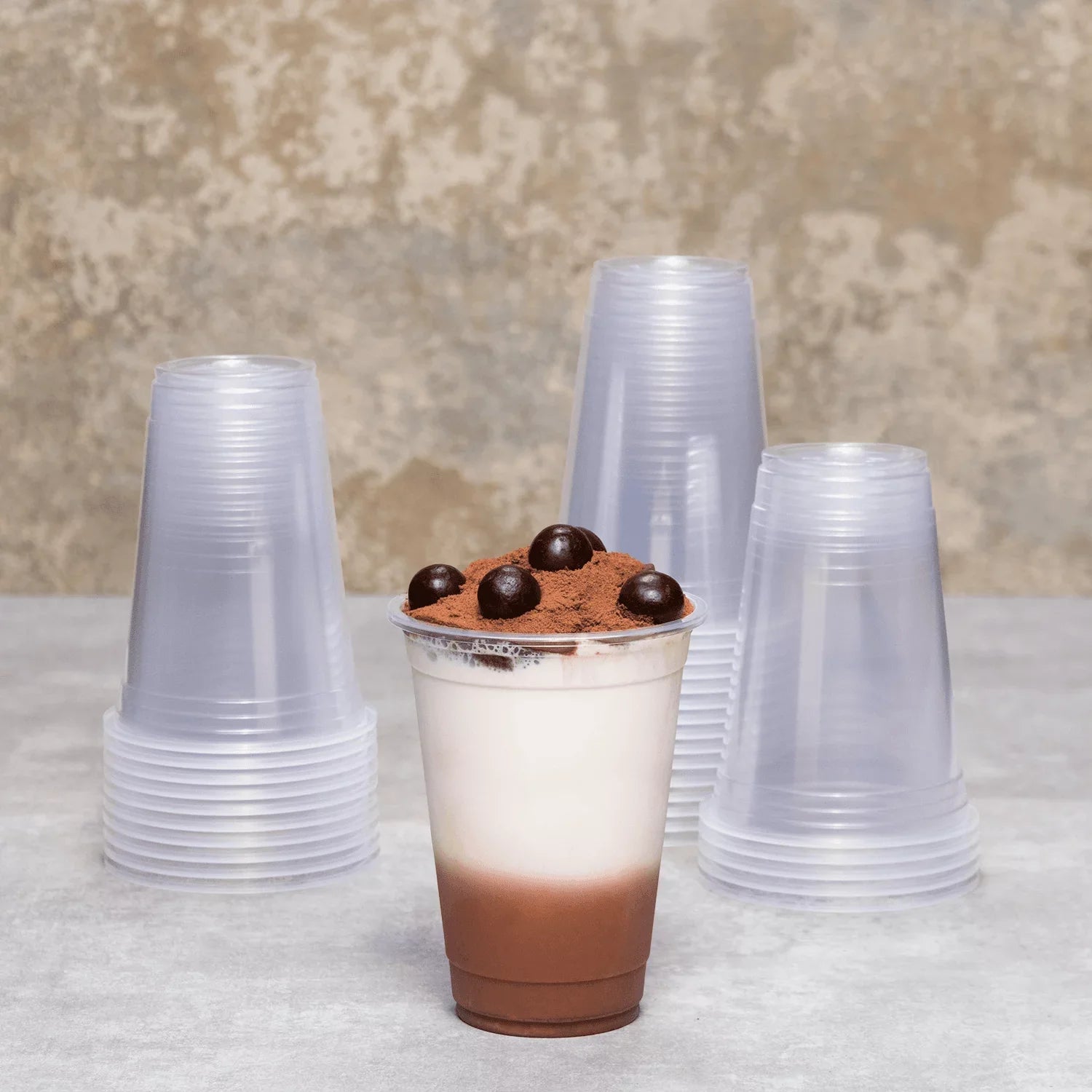 C1011 Modern U-RIM Pcs Karat cc Cups Translucent 2000 PP 16 oz (95mm), 500