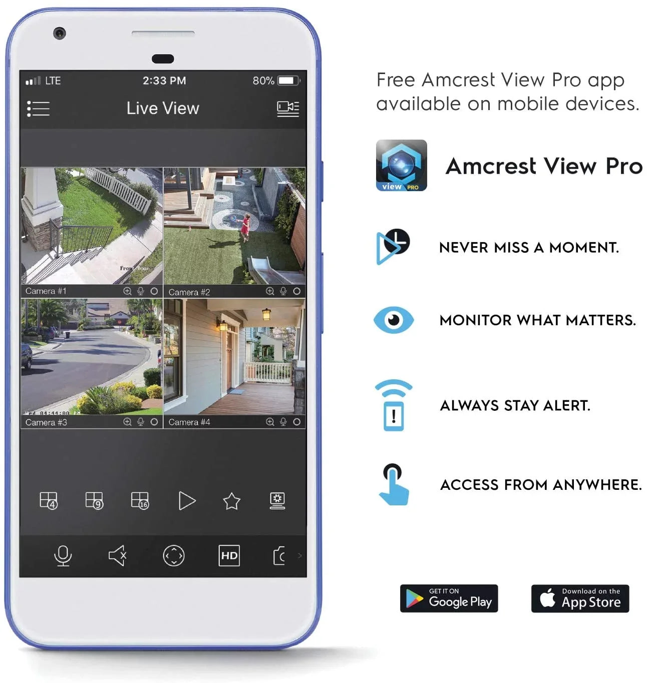AI, Security Camera Tilt 492ft Dome, and People Detection (Optical Amcrest 4MP exterior POE IP Zoom POE+ PTZ Vehicle IP4M-1083EW-AI 32x (802.3at) + Night Camera UltraHD Motorized) Speed Vision POE+ Pan