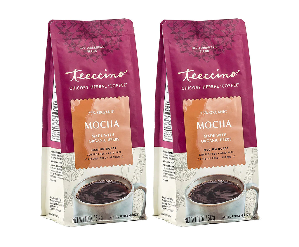 Medium Chicory ounce Teeccino 11 of Mocha Coffee 6) Herbal Ground, Roast (Pack