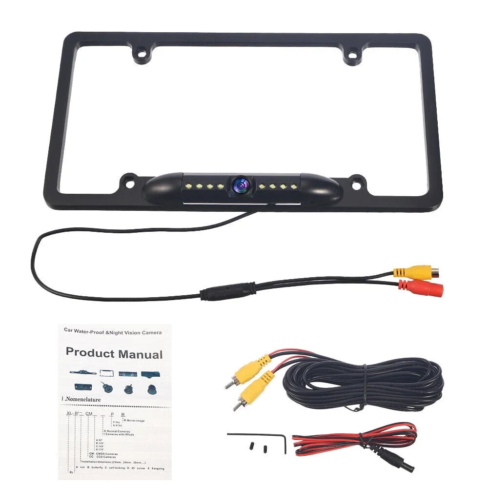 Vision Rear - - Cam for Wired Cars American KingFurt IP68 Backup Waterproof Camera 170° - Viewing Night Angle View Universal