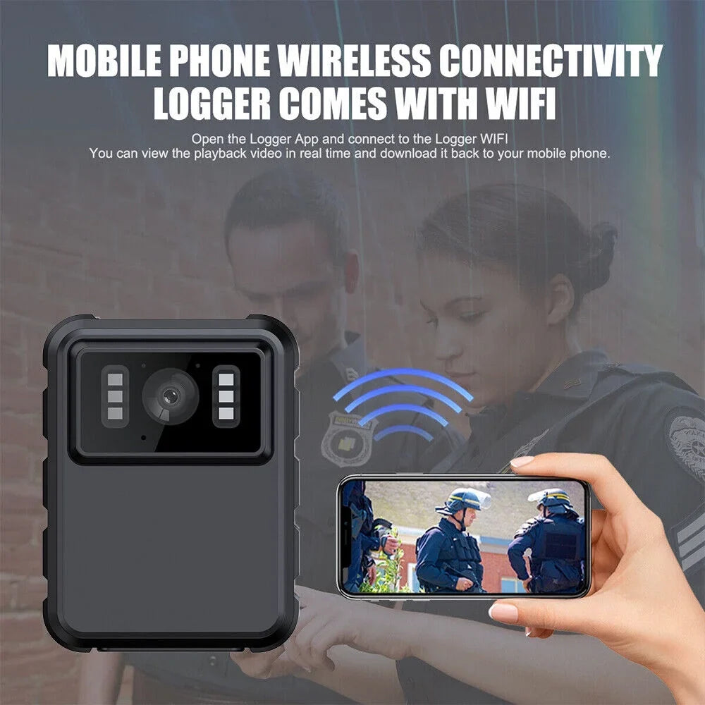 Body DVR Recording Camera JLLOM and Vision with Night 1080P Police Audio 2k Video HD Camcorder - Mini