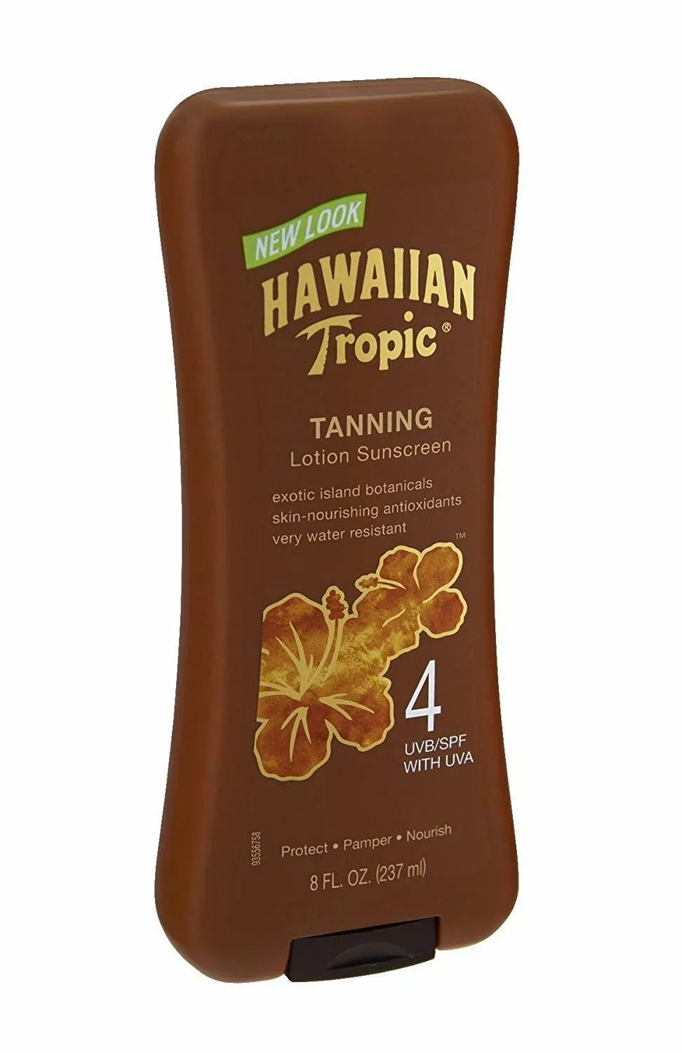 4, oz Hawaiian Lotion 8 Spf Skin Tanning Protects Nourishing Pamper Tropic