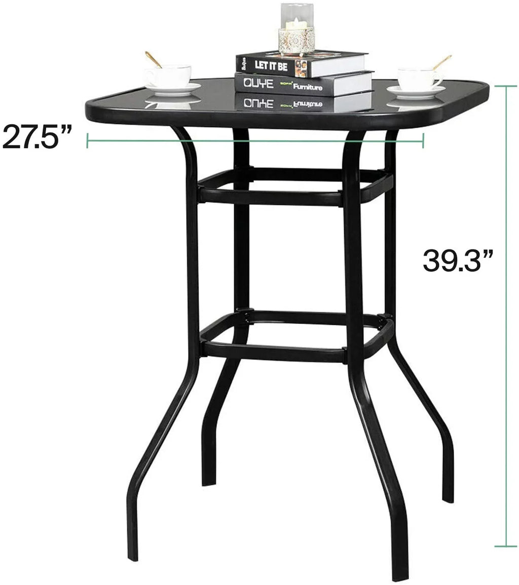 Finish Metal Solid Aesthetically Table Multi Glass Purpose Designed With Bar Marlowe