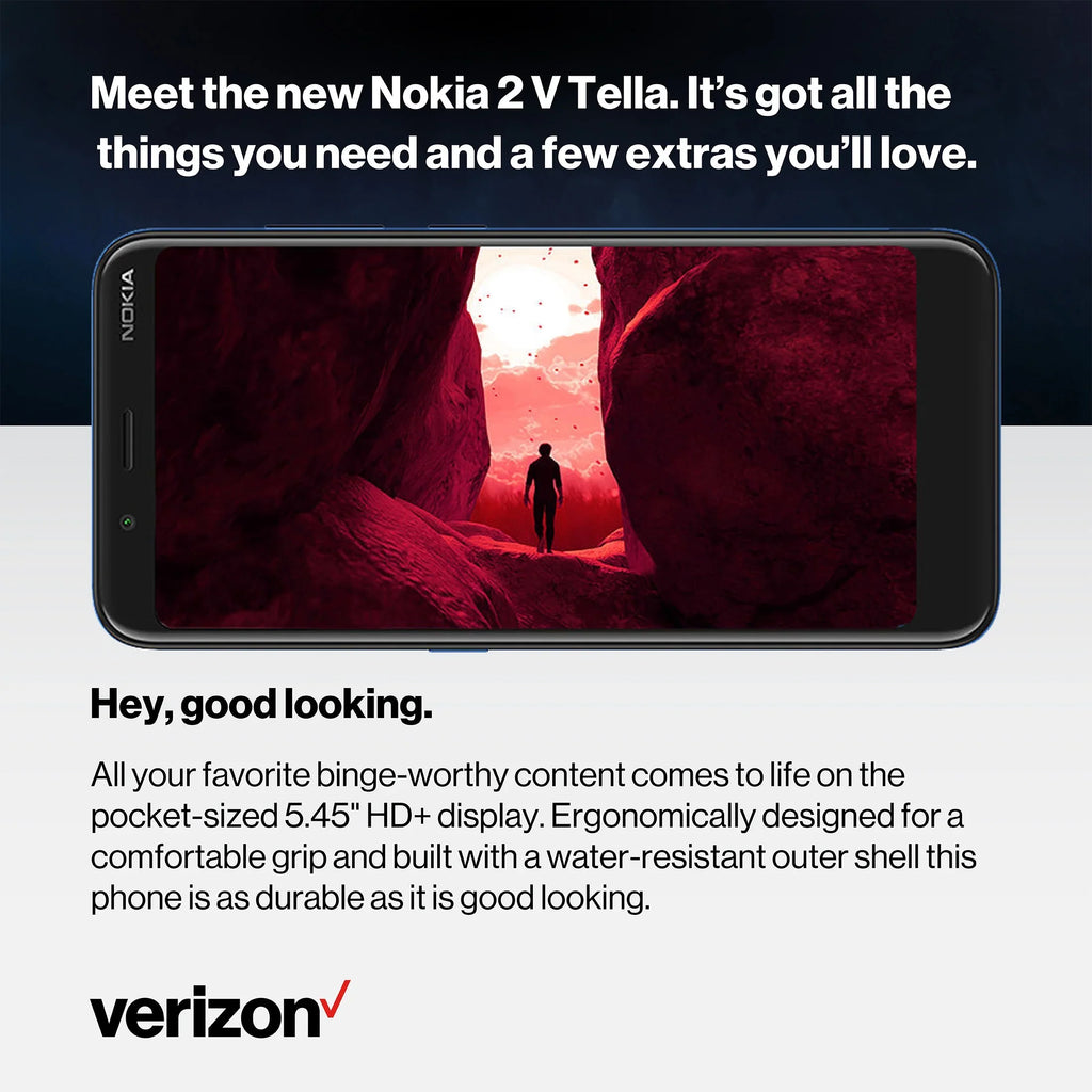Tella Prepaid Nokia Verizon Phones 2V Cell