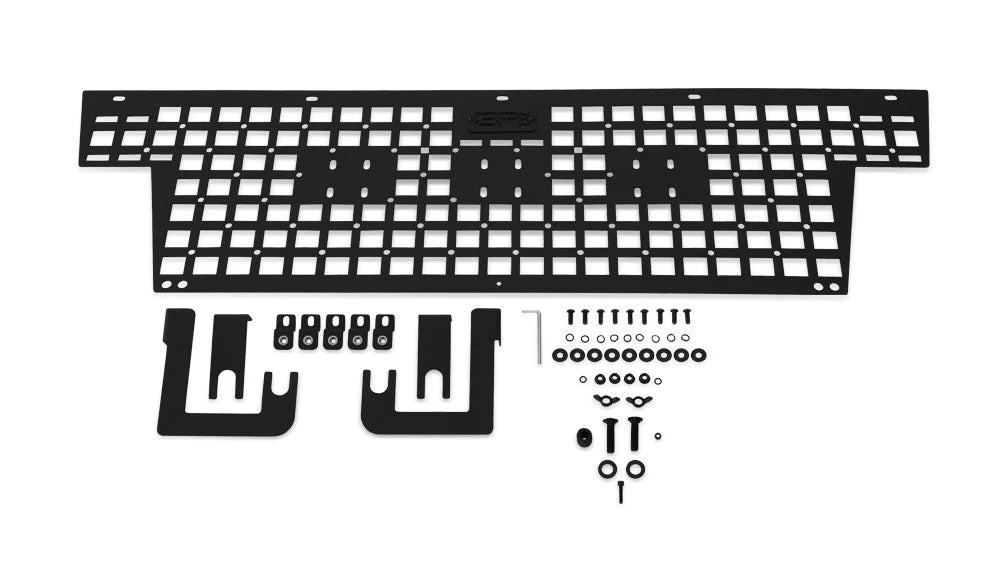 Molle 2005-2023 TC-7126 Bed Armor Fits Tacoma Texture Accessories Toyota System Front Bed Body Black Light