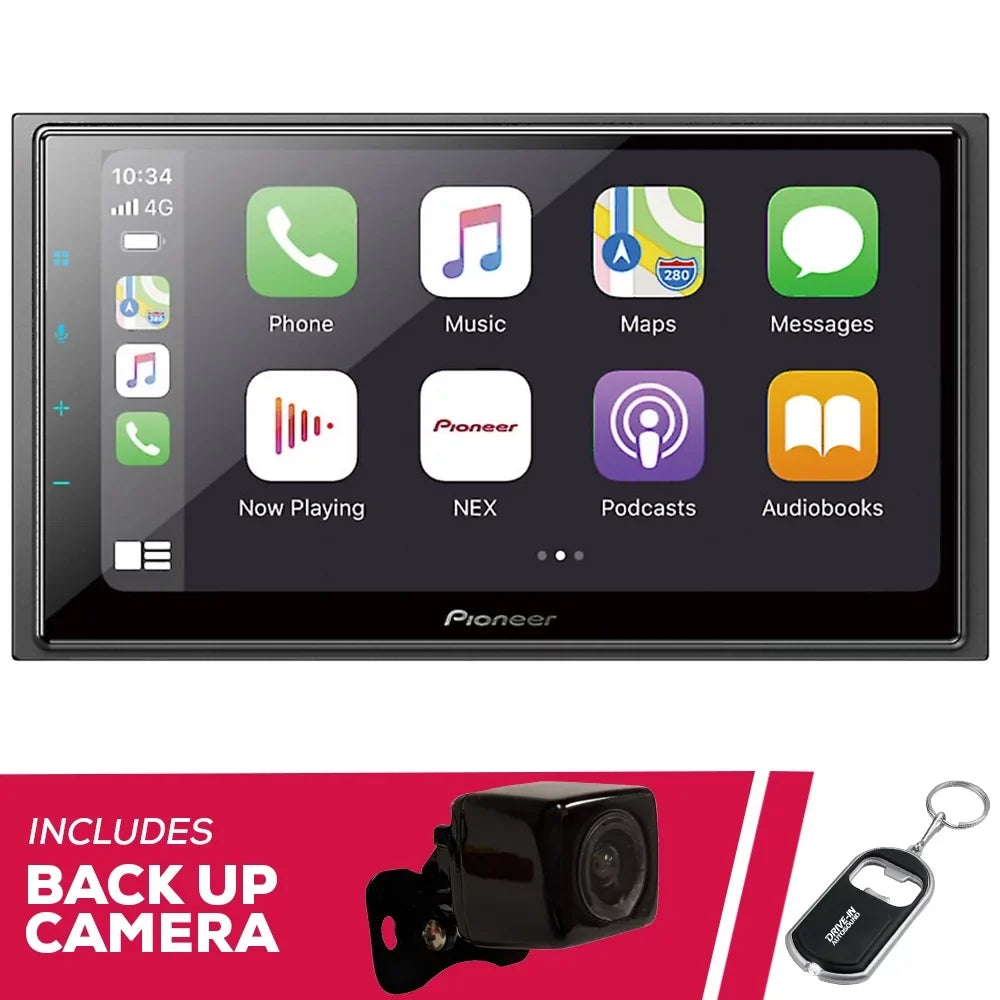 w/ Bluetooth Pioneer Backup 6.8" Multimedia DMH-W4660NEX Camera Receiver New &