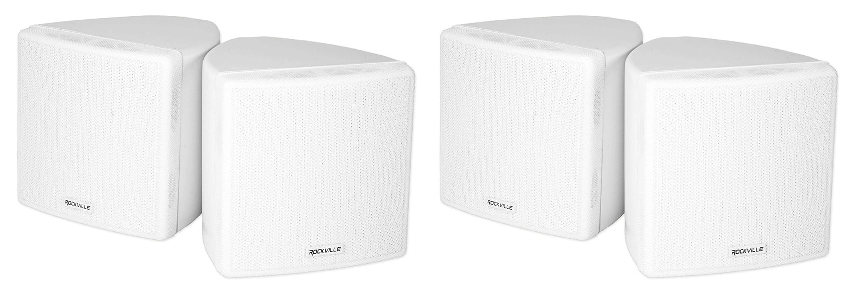 Mount Swivel Speakers Wall 70v Commercial 4 Cube Rockville Restaurant 3.5" White