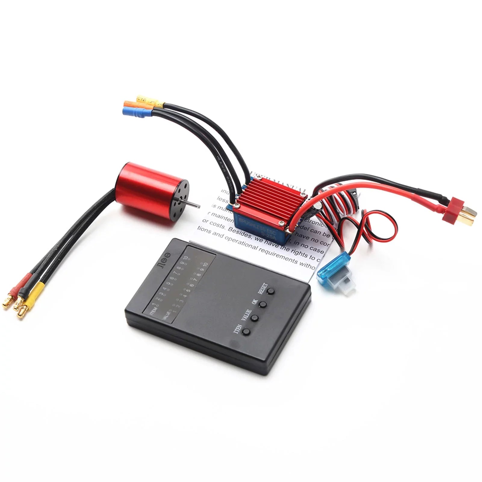 116 ESC S2435 2.2KG 25A RC Brushless Programming 4800KV Car 118 Controller for Servo Truck Motor Electric Speed Brushless 4P Sensorless