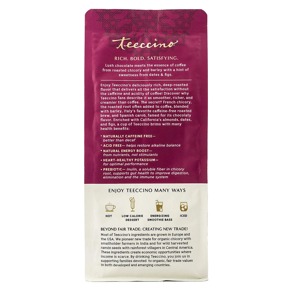 Medium Chicory ounce Teeccino 11 of Mocha Coffee 6) Herbal Ground, Roast (Pack
