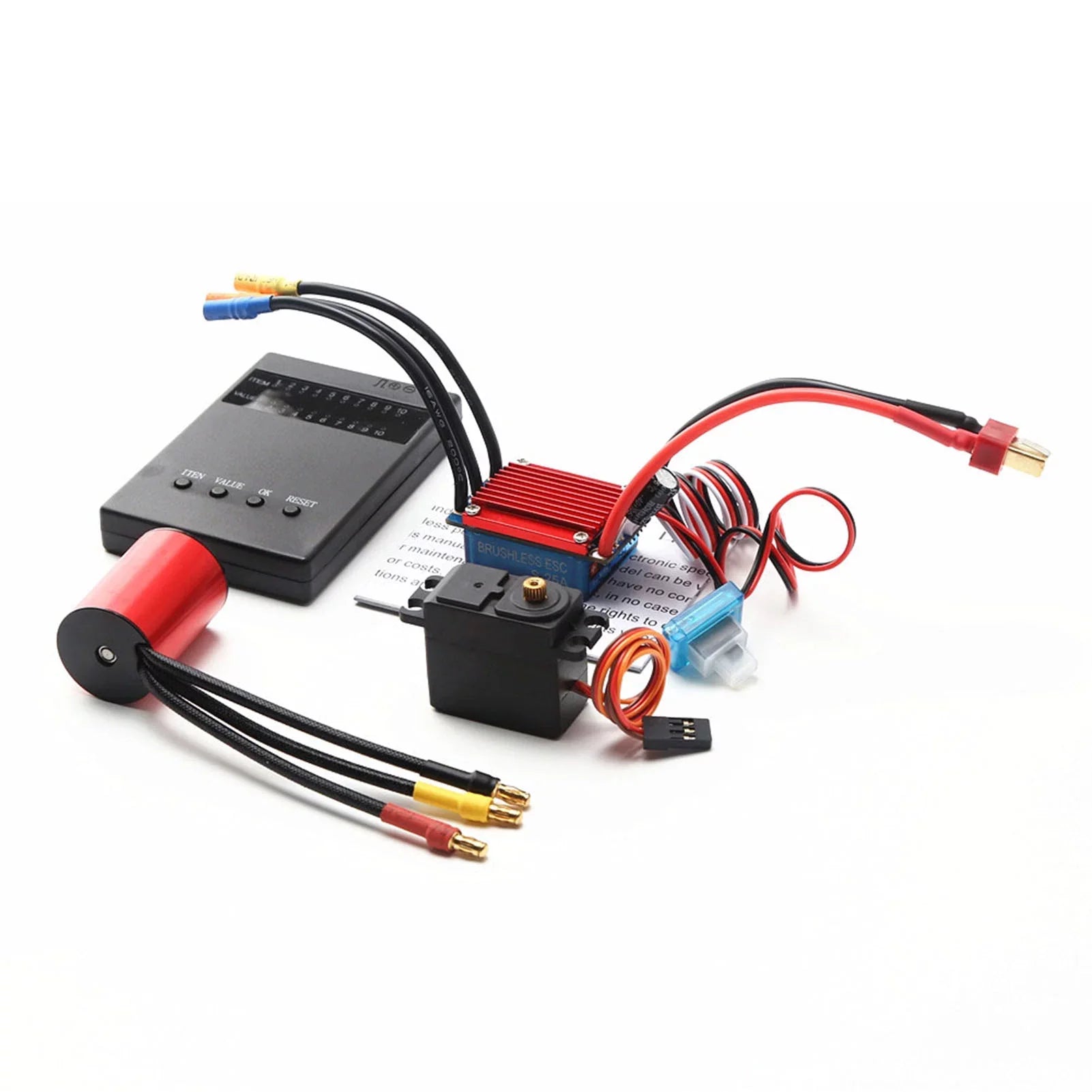 116 ESC S2435 2.2KG 25A RC Brushless Programming 4800KV Car 118 Controller for Servo Truck Motor Electric Speed Brushless 4P Sensorless