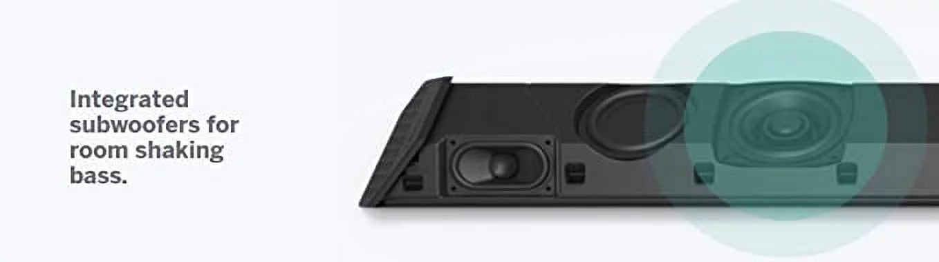 SB362AN-F6 Channel Soundbar Box VIZIO Dual BLACK Subwoofers - 36” 2.1 Open