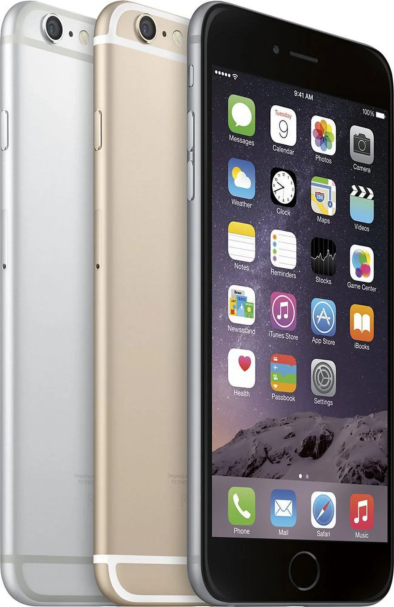 Restored Mobile) Silver iPhone (Refurbished) 16GB (Boost 6s