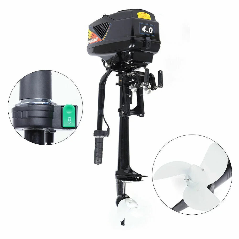 Engine 1000W Outboard Electric HP Boat Motor 4 Trolley Brushless Miumaeov Motor