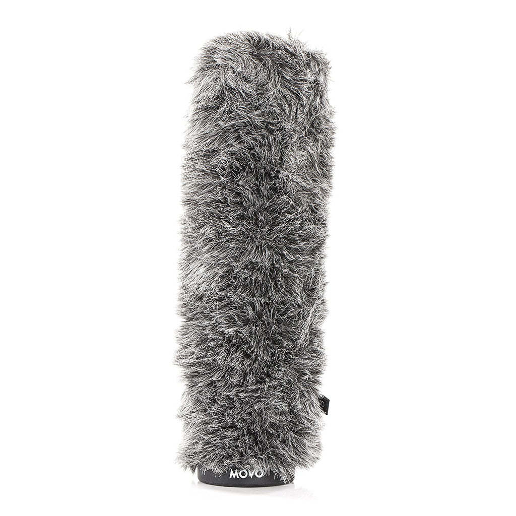 Diameter Long To Furry - Ws-g270 Up Windscreen 10.6" Microphones [27cm] In And Rigid For 18-23mm Gray Movo Dark
