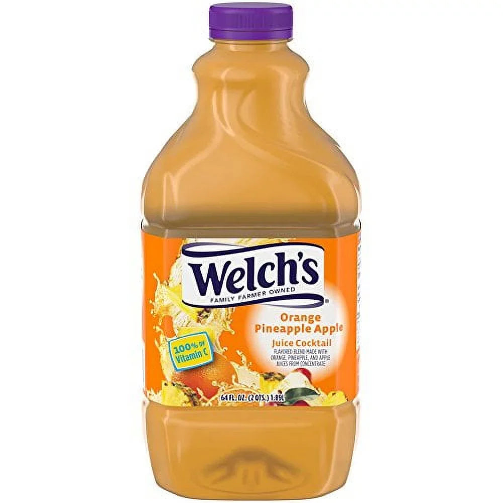 Juice Cocktail 4) 64 Orange of Fl. (Pack Pineapple Oz. Welch S® Bottle