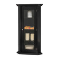 Accent Cabinet Black Furniture Corner Door K&B 1