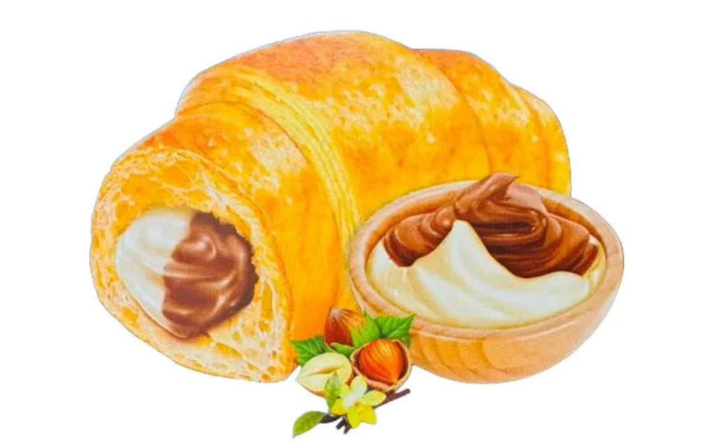 The On Hazelnut Gusto With Go Pastry, Croissant Vanilla Chocolate Individually (Pack Snack Croissant Filling, 20) And Of Wrapped Soft Breakfast Cream