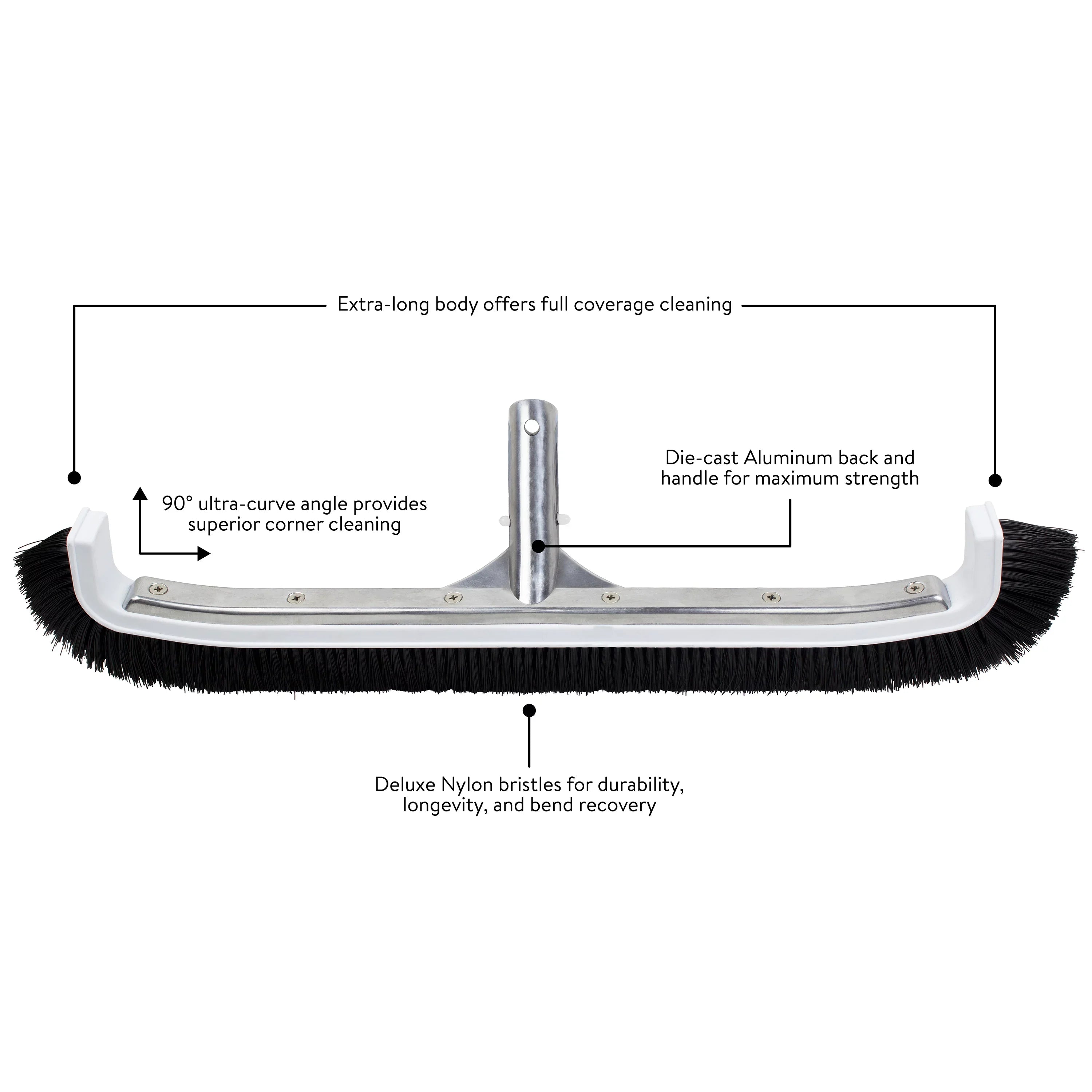 and Spa Swimming Pro Pool Inch Brush Spa Cleaning 22 Deluxe Pool Ultra-Curve