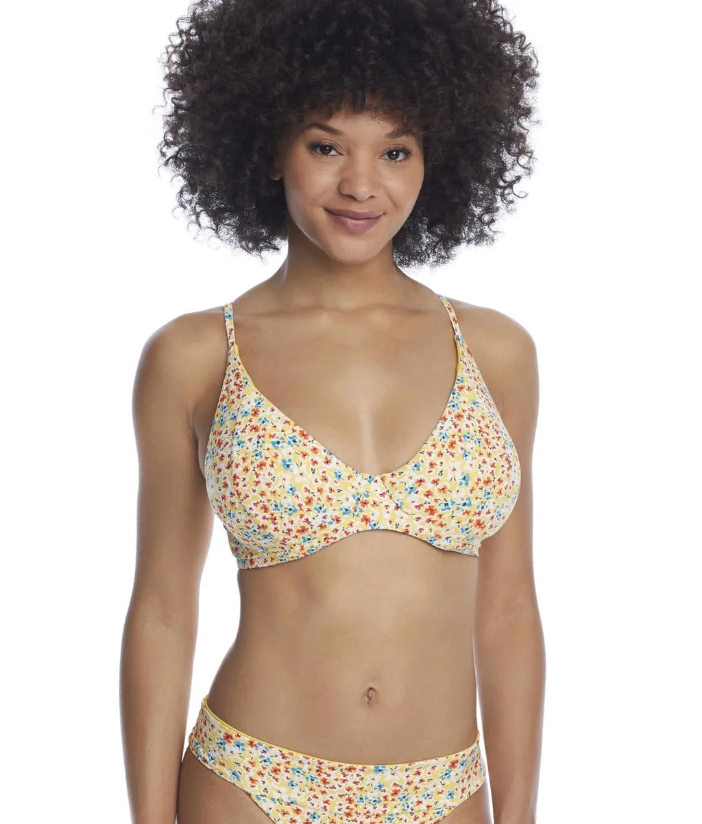 Top, SWIM Meadow Wildflower Bikini SYSTEMS Maya Swim NWOT US 38D, UK 38D,