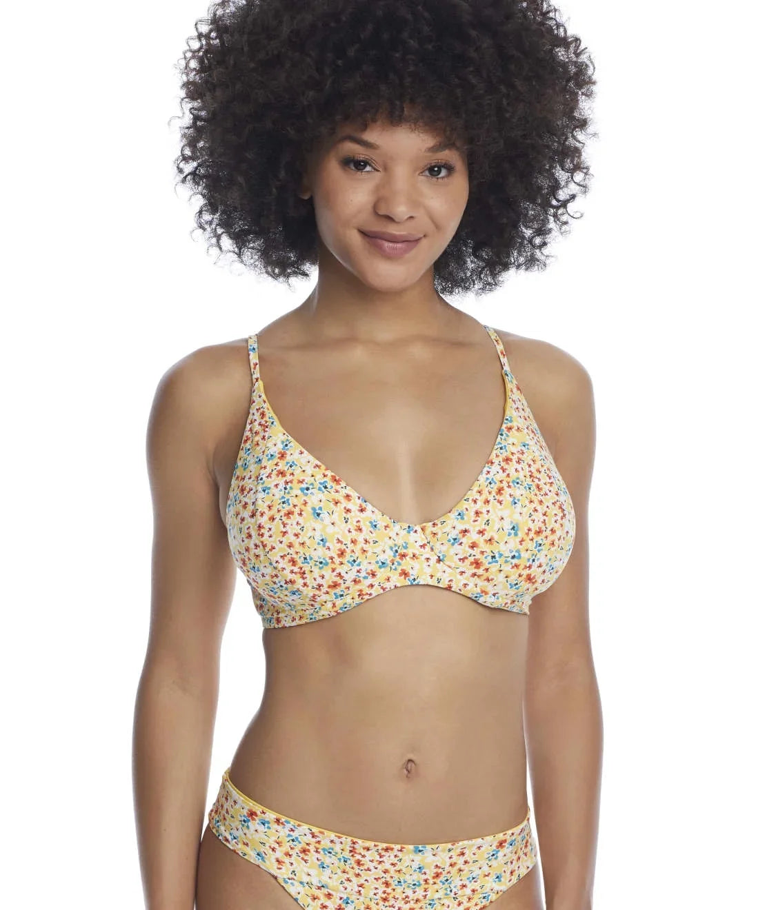 Top, SWIM Meadow Wildflower Bikini SYSTEMS Maya Swim NWOT US 38D, UK 38D,