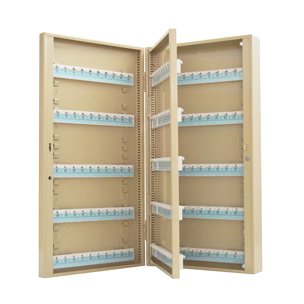 TECHTONGDA Key Lock Cabinet Cards 200 Key Storage Mount Wall Key Hooks Cabinet Organizer Box with