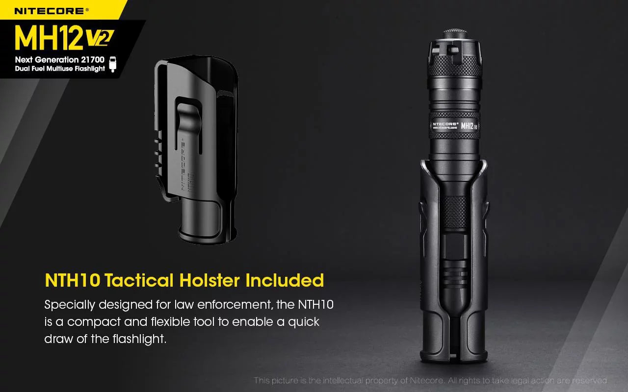 21700 + Combo: Nitecore Battery (Included) XP-L2 LED 5000mAh MH12 Battery NL2150HPi Lumens V6 CREE -21700 -1200 V2 Flashlight