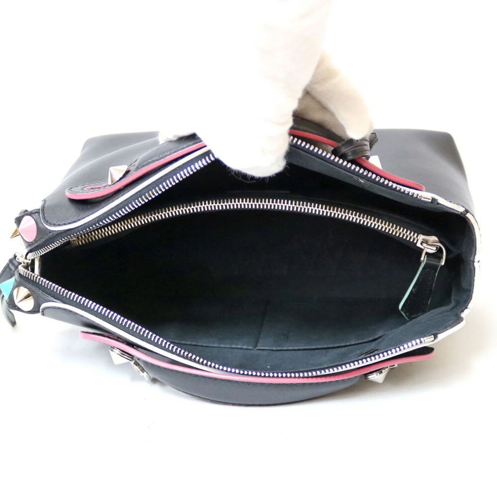Black (Fair) Leather Bag FENDI Women's Pre-Owned Shoulder By Way The