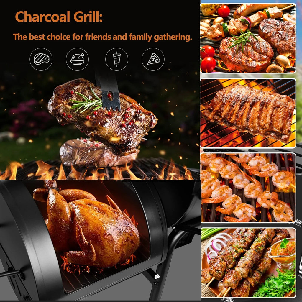 Meat Vebreda BBQ Barbecue Pit exterior Charcoal Cooker Backyard Smoker Grill