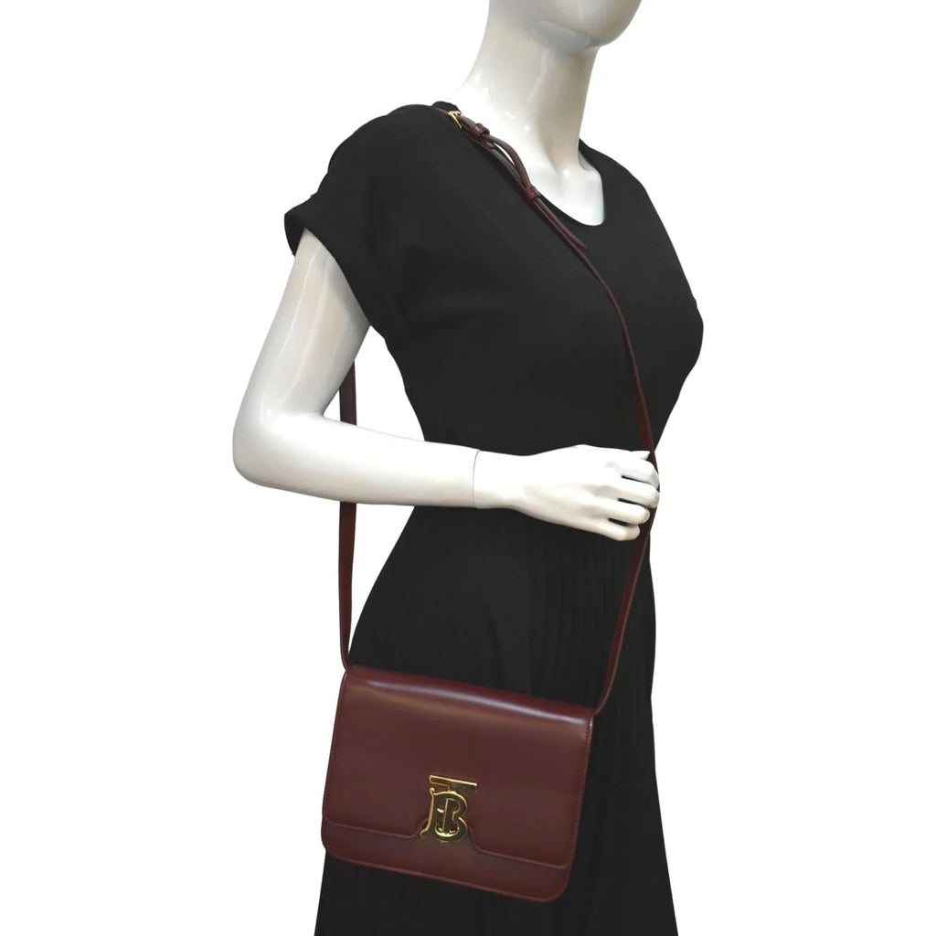 Red Shoulder Bag Leather Lola Pre-owned BURBERRY Tb