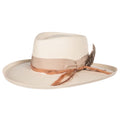 Row Peach Brim Kings Hats Natural 71/4 31/2` Band Womens Stetson Stetson