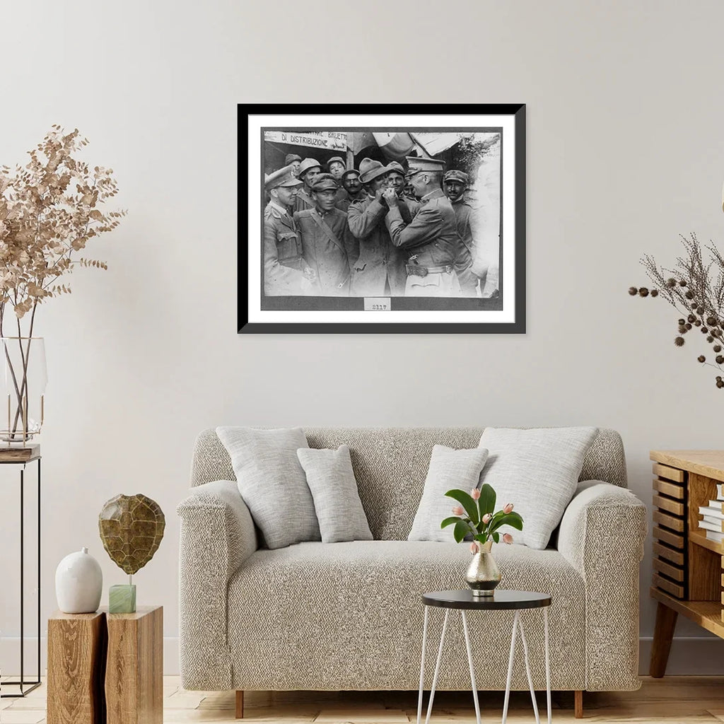 Italian light Grappa], [The friendly Framed A 17-7/8" Historic Front: Print, x 21-7/8" on