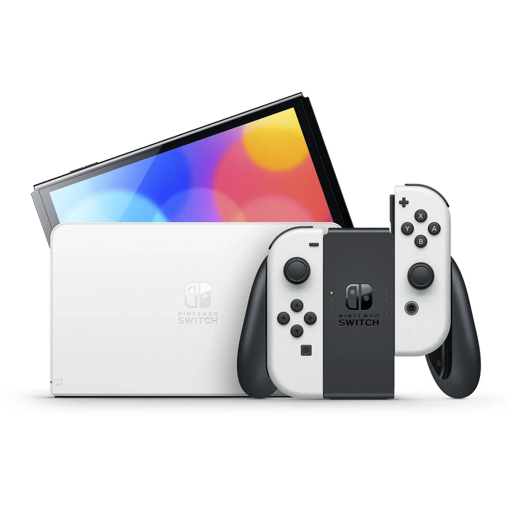 Cloth Mario with OLED Console Nintendo Switch and Screen Superstars White Party Cleaning