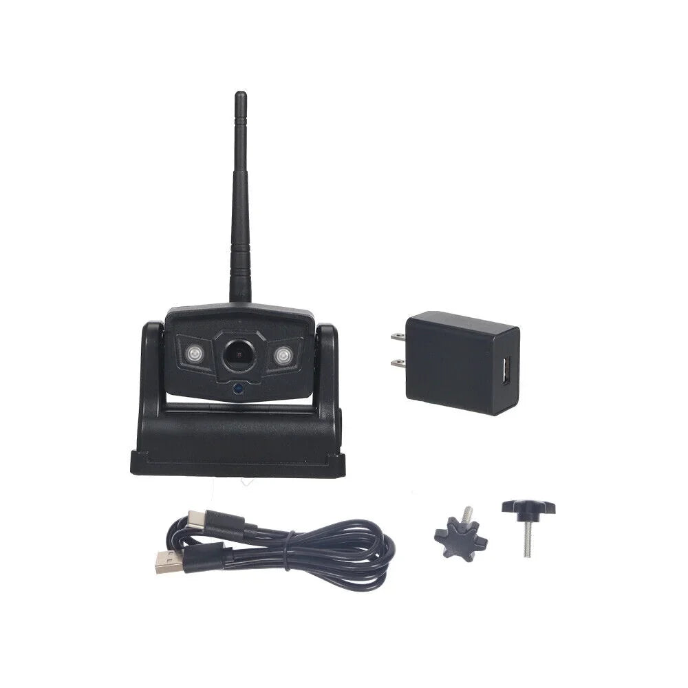 Enhanced Safety Backup Magnetic - Vehicle View Battery, Camera Wireless Paddsun 9600mAh WiFi Front/Rear for