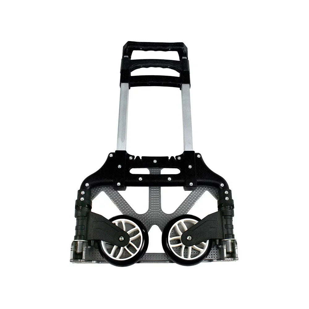 Black, SEGAWE Dolly Carts. Luggage Push, Hand Folding Aluminium Trolley Compact