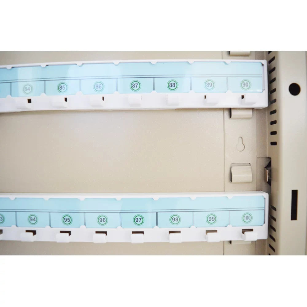 Key Hooks Mount Box Wall Cabinet 100 Organizer Beige Lock EQCOTWEA Key