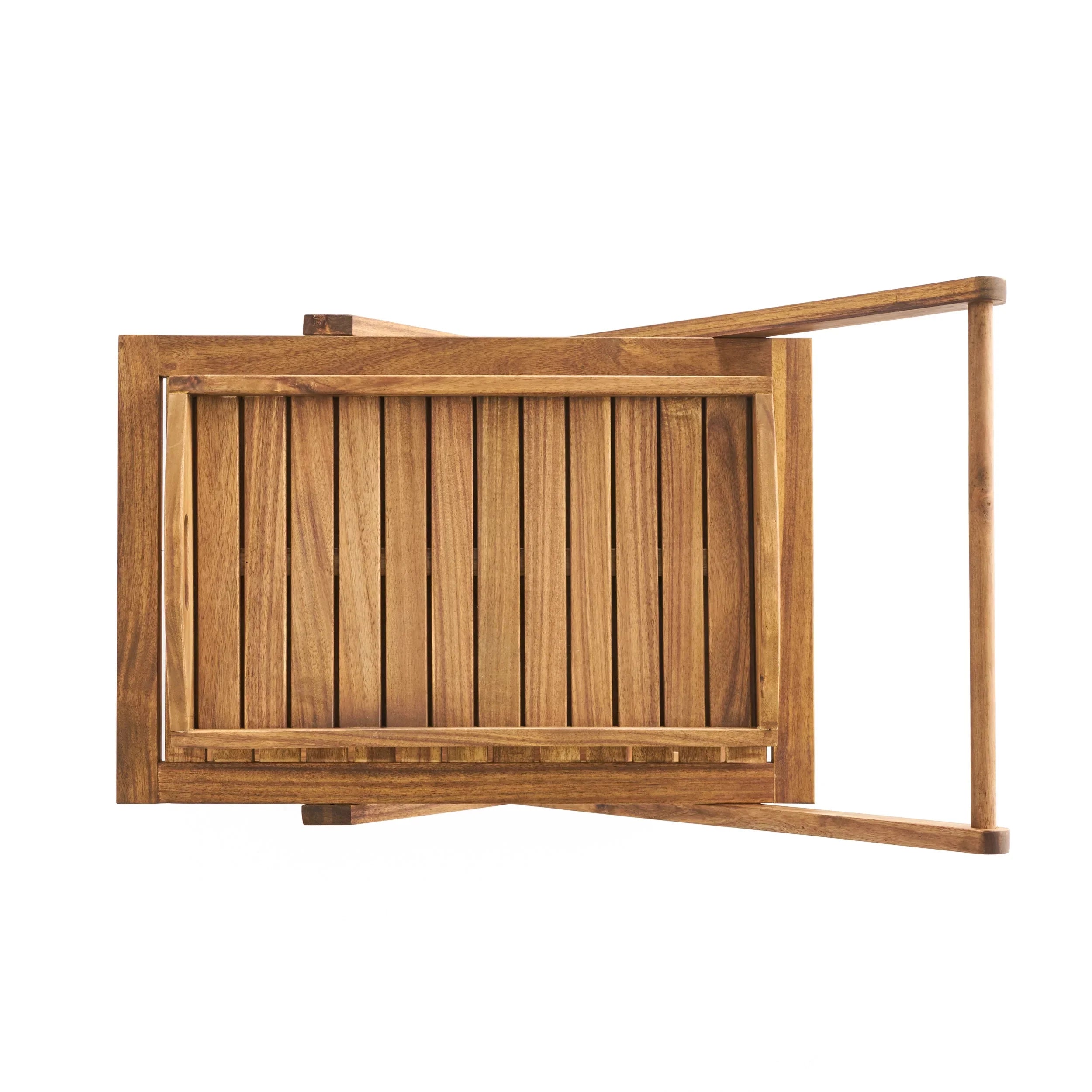 Indoor/exterior Studio Cart, Bar Kenilworth Wood Tiered GDF Natural Acacia 2
