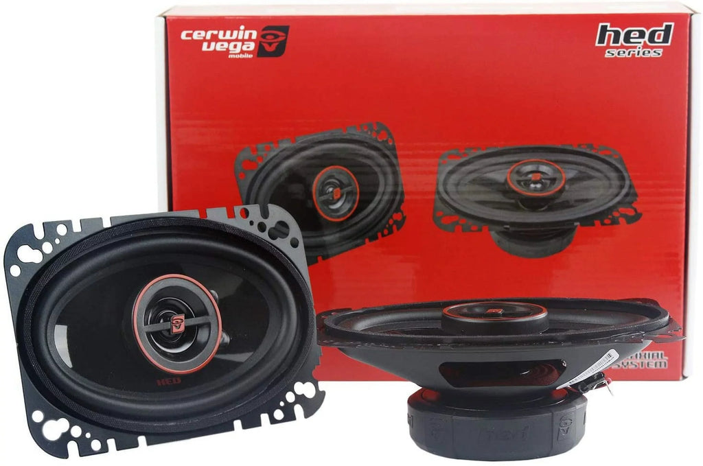 CERWIN-VEGA 275 x 2-Way Watts max) Coaxial HED(R) Series H746 (4" Speakers MOBILE 6",