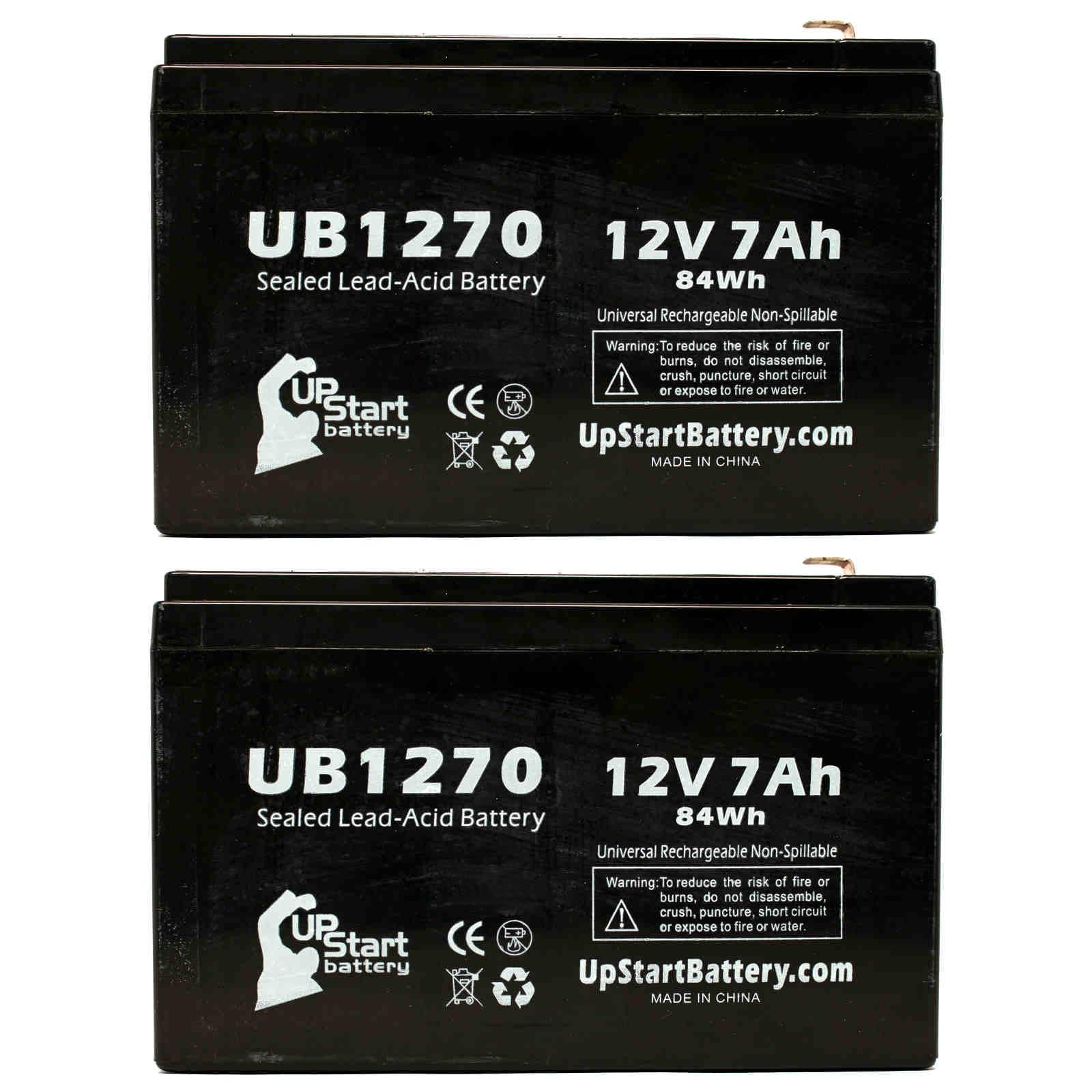 '- Acid Lead Terminal, Adapters Compatible (12V, 4 AGM, UB1270 SMART-UPS 2x Battery 7000mAh, F1 SUM1500RMXL2U Universal APC - 7Ah, Terminal Sealed - Includes 1500 Pack F1 Replacement Battery to SLA) F2