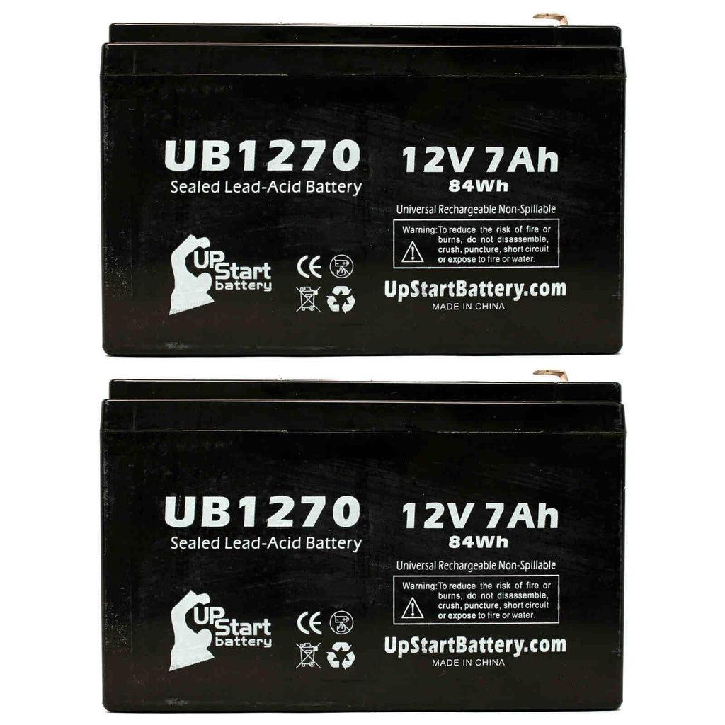 Adapters PCM200VR Terminal (12V, Compatible Lead Upsonic - 2x UB1270 AGM, 7Ah, F2 Sealed - - Battery 7000mAh, to Includes Replacement Battery 4 Terminal, F1 Pack Universal F1 SLA) Acid